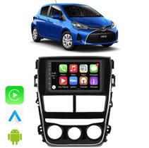 Kit Multimidia Android 7 Polegadas Yaris 2018 a 2024 Carplay + Moldura