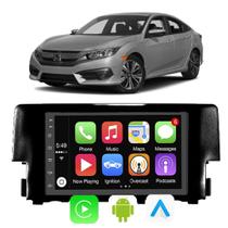 Kit Multimidia Android 7p Civic G10 2017-2021 CarPlay BT Waze Wifi Rádio