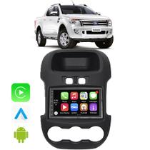 Kit Multimidia Android 7p Ranger 12 13 14 15 16 CarPlay BT Waze Wifi Rádio