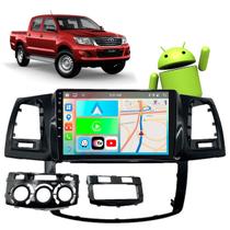 Kit multimidia android 9" hilux sw4 12/15 ar digital/analogi