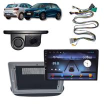Kit Multimídia Android 9" Onix 2020 2022 CarPlay Moldura Câmera Ré Sensor Estacionamento