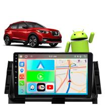 Kit Multimídia Android 9 Polegadas Kicks 2016-2023 CarPlay