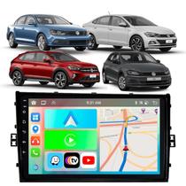 Kit multimidia android 9" polo virtus 18/22 black piano volk