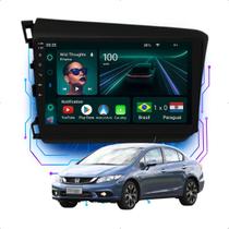 Kit Multimídia Android 9p Civic 2012-2016 4GB+64GB Wi-Fi GPS