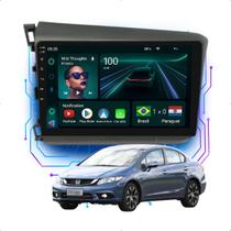 Kit Multimídia Android 9p Civic 2012-2016 4GB+64GB Wi-Fi GPS