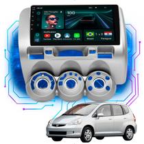 Kit Multimídia Android 9p Fit 2004-2008 4GB+64GB Carplay GPS