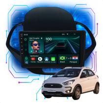 Kit Multimídia Android 9p Ford Ka 2019-2021 4GB+64GB Carplay