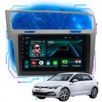 Kit Multimídia Android 9p Golf 2014-2020 4GB+64GB Carplay BT