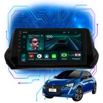 Kit Multimídia Android 9p Peugeot 208 2021-2024 4GB+64GB GPS