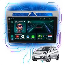 Kit Multimídia Android 9p Picanto 2009-2011 4GB+64GB Carplay