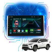 Kit Multimídia Android 9p RAV4 2019-2024 4GB+64GB Carplay BT