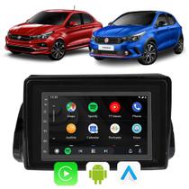 Kit Multimidia Android Auto Carplay Argo Cronos 2018 2019 2020 2021 2002 2023 7" Voz Google Siri - E-Carplay