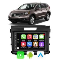 Kit Multimidia Android-Auto/Carplay Crv 2012 2013 2014 2015 2016 7" Voz Google Siri Tv Bluetooth