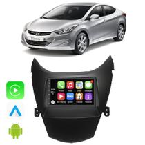 Kit Multimidia Android Auto Carplay Elantra 2010 2011 2012 2013 7" Voz Google Siri Tv Bluetooth