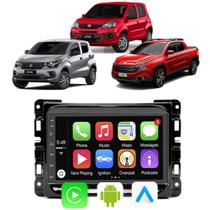 Kit Multimidia Android Auto Carplay Fiat Mobi Uno Toro 7" Voz Google Siri Tv Online Bluetooth Gps Kit Multimidia Android Auto Carplay Fiat Mobi Uno Toro 7" Voz Google Siri Tv Online Bluetooth Gps
