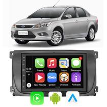 Kit Multimidia Android-Auto/Carplay Ford Focus 2009 2010 2011 A 2013 7" Voz Google Siri Tv Online Bluetooth