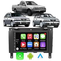 Kit Multimidia Android-Auto/Carplay Gol G3 Parati Saveiro 2000-01-02-03-04-05 7" Voz Google Siri