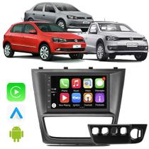Kit Multimidia Android-Auto/Carplay Gol Saveiro Voyage G6 2013 2014 2015 2016 7" Voz Google Tv