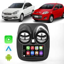 Kit Multimidia Android-Auto/Carplay Grand Siena 2012 2013 2014 2015 A 2021 7" Voz Google Siri Tv Gps