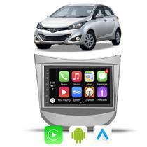 Kit Multimidia Android Auto Carplay HB20 2012 2013 2014 A 2019 7" Voz Google Siri Tv Bluetooth Gps