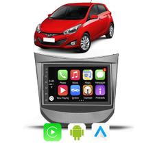 Kit Multimidia Android Auto Carplay HB20 2012 2013 2014 A 2019 7" Voz Google Siri Tv Bluetooth Gps