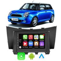 Kit Multimidia Android Auto Carplay Lifan 320 2010 2011 2012 7" Voz Google Siri Tv Online Gps