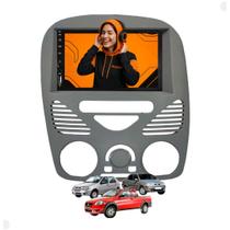 Kit Multimidia Android Auto e Carplay sem fio Espelhamento via cabo Palio Siena Strada + Cam de Ré