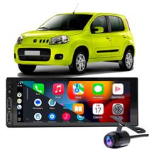 Kit Multimidia Android-Auto Fiat Uno Fiorino 2011-2019 1 Din 2-32Gb Gps