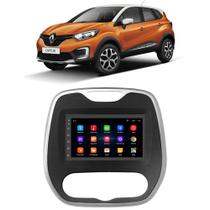 Kit Multimídia Android Captur 2017 2018 2019 2020 2021 2022 2023 2024 AR Analogico 7 Polegadas Gps