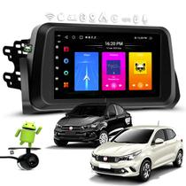 Kit Multimídia Android Carplay 7 Pol Argo/Cronos 2018 2019 2020 2021 2022