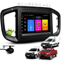Kit Multimídia Android Carplay 7 Pol Fiorino/Strada/Rapid Partner