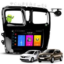 Kit Multimídia Android Carplay 7 Polegadas Logan/Sandero 2016 2017 2018