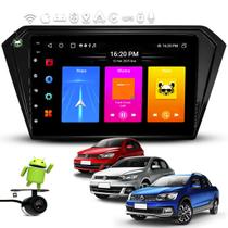 Kit Multimídia Android Carplay 9 Pol Gol Voyage Saveiro G7/G8 2017 2018 a 2022 2023 2024