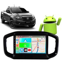 Kit Multimidia Android Carplay 9 Pol Strada 2021 a 2024 + Câmera