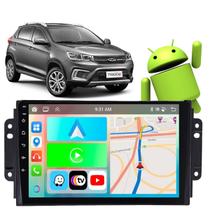 Kit Multimidia Android Carplay 9 Pol Tiggo 2019 a 2022 GPS Youtube