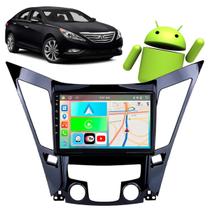 Kit Multimidia Android Carplay Sonata 2011-2014 9 Pol GPS Tv Wifi