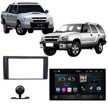 KIT MULTIMIDIA ANDROID CHEVROLET S10 PITBULL E BLAZER 2001 a 2011 com CAMERA DE RÉ