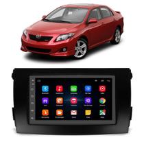 Kit Multimídia Android Corolla 2009 2010 2011 2012 2013 2014 2 Din 7 Polegadas GPS Tv Online Bt