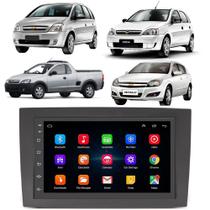 Kit Multimídia Android Corsa Montana Meriva Vectra 2002 A 2012 2 Din 7 Polegadas GPS Tv Online