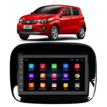 Kit Multimídia Android Fiat Mobi 2017 2018 2019 2020 2021 2022 Sem Som De Fábrica 7" Gps Tv Online