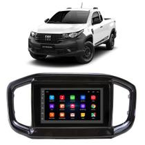 Kit Multimidia Android Fiat Strada 2021-22-23-24 7" GPS Integrado Tv Online Bluetooth WiFi USB - E-Droid