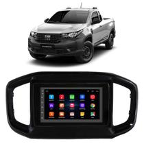 Kit Multimidia Android Fiat Strada 2021-22-23-24 7" GPS Integrado Tv Online Bluetooth WiFi USB