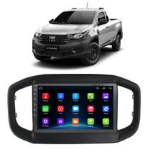 Kit Multimídia Android Fiat Strada 2022 2023 2024 9 Polegadas Tv Online GPS Bluetooth Wi-Fi Rádio USB - E-Droid