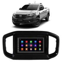 Kit Multimídia Android Fiat Strada 2022 2023 24 7 Polegadas GPS Tv Online Bluetooth WiFi USB Rádio