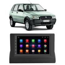 Kit Multimídia Android Fiat Uno Mille 1995 A 2013 7" GPS Integrado Tv Online Bluetooth WiFi
