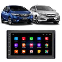 Kit Multimídia Android Fit City 2015 2016 2017 2018 2019 2020 2021 7" GPS Integrado Tv Online