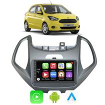 Kit Multimidia Android Ford Ka 2015 a 2017 7 Pol Carplay + Câmera de Ré