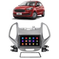 Kit Multimídia Android Ford ka 2018 2019 2020 2021 7 Polegadas GPS Tv Online Bluetooth WiFi