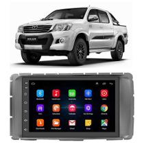 Kit Multimidia Android Hilux 12 13 14 15 7 Pol GPS Tv Rádio