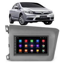 Kit Multimídia Android Honda Civic 2012 2013 2014 2015 2016 7 Polegadas GPS Tv Online Bt